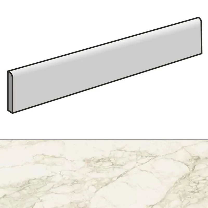 Eternum Battiscopa Carrara Lux 7.2x80